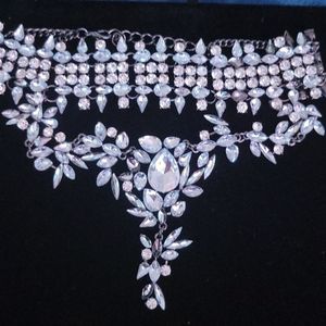 Gunmetal Choker Necklace Statement